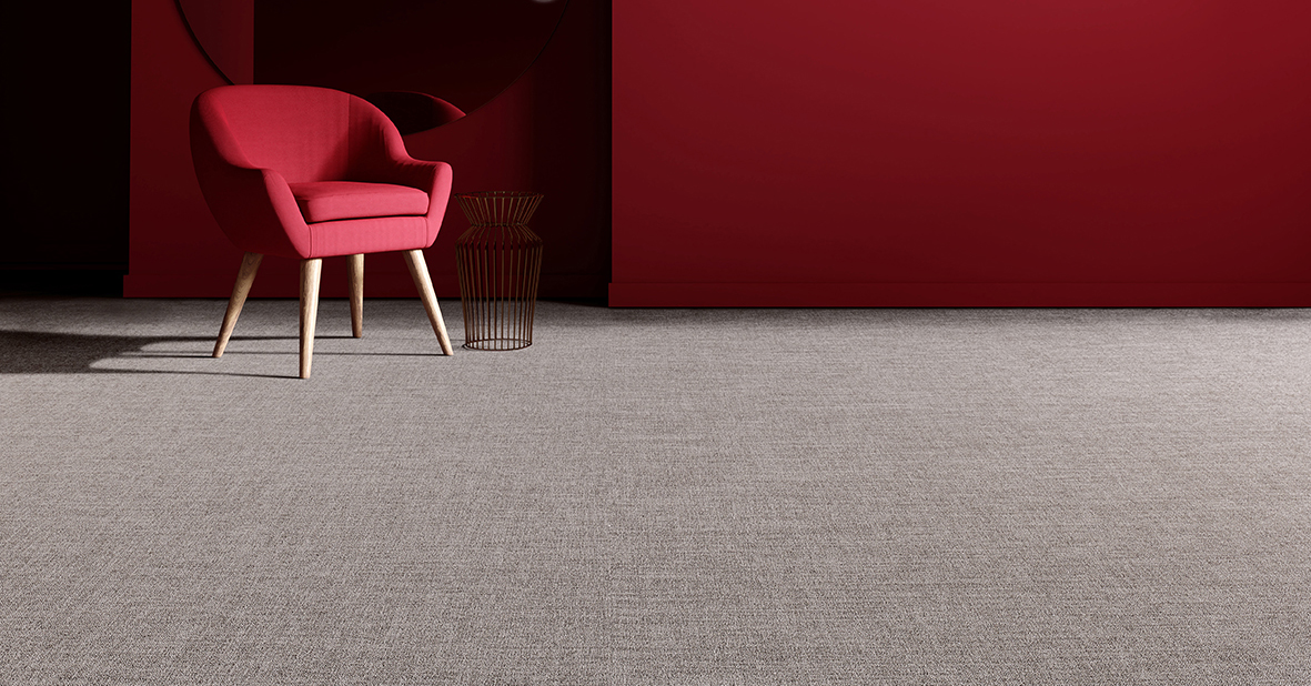 Red room interior design. 3d rendering
